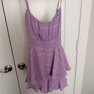 American Threads Lilac Ruffle Dress